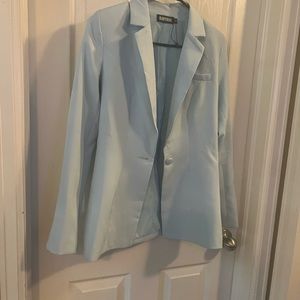 Beautiful, baby blue blazer